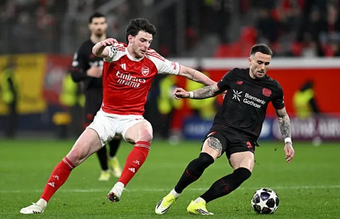 2026世界杯官方app下载-赖斯本场数据：1次关键传球，传球成功率96%，3次夺回球权